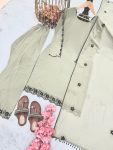 LATEST GEORGETTE EMBROIDERY WITH MIRROR WORK TOP PALAZZO WITH DUPATTA FESTIVE WEAR WHOLESALE PRICE ETHNIC GARMENT (1)