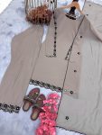 LATEST GEORGETTE EMBROIDERY WITH MIRROR WORK TOP PALAZZO WITH DUPATTA FESTIVE WEAR WHOLESALE PRICE ETHNIC GARMENT (5)