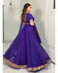 LATEST GEORGETTE PRINTED ZARI THREAD BORDER WORK LEHENGA CHOLI WITH DUPATTA PARTY WEAR WHOLESALE PRICE ETHNIC GARMENT (3)