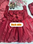 LATEST JIMMY CHOO EMBROIDERY SEQUENCE WORK GOWN BOTTOM WITH DUPATTA PARTY WEAR WHOLESALE PRICE ETHNIC GARMENT (4)