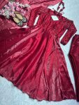 LATEST JIMMY CHOO EMBROIDERY SEQUENCE WORK GOWN BOTTOM WITH DUPATTA PARTY WEAR WHOLESALE PRICE ETHNIC GARMENT (4)