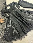 LATEST JIMMY CHOO EMBROIDERY SEQUENCE WORK GOWN BOTTOM WITH DUPATTA PARTY WEAR WHOLESALE PRICE ETHNIC GARMENT (2)