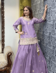 LATEST JIMMY CHOO EMBROIDERY SEQUENCE WORK TOP LEHENGA WITH DUPATTA PARTY WEAR WHOLESALE PRICE ETHNIC GARMENT (1)