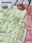LATEST JIMMY CHOO SEQUENCE EMBROIDERY WORK AND LACE WORK TOP BOTTOM WITH DUPATTA FESTIVE WEAR WHOLESALE PRICE ETHNIC GARMENT (4)