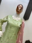 LATEST JIMMY CHOO SEQUENCE EMBROIDERY WORK AND LACE WORK TOP BOTTOM WITH DUPATTA FESTIVE WEAR WHOLESALE PRICE ETHNIC GARMENT (4)