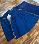 LATEST RAYON EMBROIDERY ARC BORDER WORK TOP BOTTOM WITH DUPATTA PARTY WEAR WHOLESALE PRICE ETHNIC GARMENT (4)