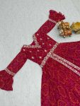 MOST PICKED BANDHEJ PRINTED EMBROIDERY THREAD WORK TOP WITH LEHENGA PARTY WEAR WHOLESALE PRICE ETHNIC GARMENT (4)