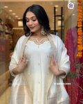 MOST PICKED CHANDERI SILK EMBROIDERY WORK TOP BOTTOM WITH DUPATTA PARTY WEAR WHOLESALE PRICE ETHNIC GARMENT (7)