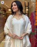 MOST PICKED CHANDERI SILK EMBROIDERY WORK TOP BOTTOM WITH DUPATTA PARTY WEAR WHOLESALE PRICE ETHNIC GARMENT (7)