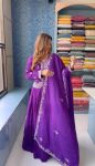 MOST PICKED CHINON EMBROIDERY SEQUENCE WORK STITCHED CROP TOP LEHENGA WITH DUPATTA PARTY WEAR WHOLESALE PRICE ETHNIC GARMENT (3)