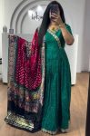 MOST PICKED CHINON EMBROIDERY THREAD SEQUENCE WORK GOWN WITH DUPATTA PARTY WEAR WHOLESALE PRICE ETHNIC GARMENT (4)