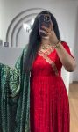 MOST PICKED CHINON EMBROIDERY THREAD SEQUENCE WORK GOWN WITH DUPATTA PARTY WEAR WHOLESALE PRICE ETHNIC GARMENT (5)