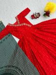 MOST PICKED CHINON EMBROIDERY THREAD SEQUENCE WORK GOWN WITH DUPATTA PARTY WEAR WHOLESALE PRICE ETHNIC GARMENT (5)