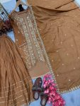 MOST PICKED CHINON SILK SEQUENCE EMBROIDERY WORK TOP PALAZZO WITH DUPATTA FESTIVE WEAR WHOLESALE PRICE ETHNIC GARMENT (3)