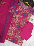 MOST PICKED COTTON PRINTED EMBROIDERY WORK TOP BOTTOM WITH DUPATTA PARTY WEAR WHOLESALE PRICE ETHNIC GARMENT (5)