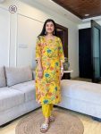 MOST PICKED COTTON PRINTED EMBROIDERY WORK TOP BOTTOM WITH DUPATTA PARTY WEAR WHOLESALE PRICE ETHNIC GARMENT (4)