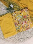 MOST PICKED COTTON PRINTED EMBROIDERY WORK TOP BOTTOM WITH DUPATTA PARTY WEAR WHOLESALE PRICE ETHNIC GARMENT (4)