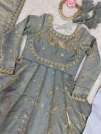 MOST PICKED FANDY SILK CODING SEQUENCE WORK GOWN BOTTOM WITH DUPATTA PARTY WEAR WHOLESALE PRICE ETHNIC GARMENT 1 (4)