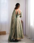 MOST PICKED FANDY SILK CODING SEQUENCE WORK GOWN BOTTOM WITH DUPATTA PARTY WEAR WHOLESALE PRICE ETHNIC GARMENT (11)