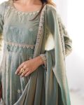 MOST PICKED FANDY SILK CODING SEQUENCE WORK GOWN BOTTOM WITH DUPATTA PARTY WEAR WHOLESALE PRICE ETHNIC GARMENT (11)