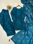 MOST PICKED FENDI SILK PLAIN TOP SALWAR WITH EMBROIDERY WORK DUPATTA PARTY WEAR WHOLESALE PRICE ETHNIC GARMENT (3)