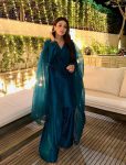 MOST PICKED FENDI SILK PLAIN TOP PATIYALA WITH EMBROIDERY WORK DUPATTA BLUE