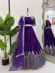 MOST PICKED GEOREGTTE EMBROIDERY SEQUENCE WORK LEHENGA CHOLI WITH DUPATTA PARTY WEAR WHOLESALE PRICE ETHNIC GARMENT (2)