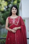 MOST PICKED GEORGETTE EMBROIDERY WORK SLEEVELESS ALIA CUT GOWN WITH DUPATTA PARTY WEAR WHOLESALE PRICE ETHNIC GARMENT (8)