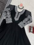 MOST PICKED GEORGETTE THREAD SEQUENCE WORK GOWN WITH DUPATTA PARTY WEAR WHOLESALE PRICE ETHNIC GARMENT (3)