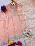 MOST PICKED JIMMY CHOO EMBROIDERY SEQUENCE WORK TOP BOTTOM WITH DUPATTA PARTY WEAR WHOLESALE PRICE ETHNIC GARMENT (3)
