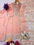 MOST PICKED JIMMY CHOO EMBROIDERY SEQUENCE WORK TOP BOTTOM WITH DUPATTA PARTY WEAR WHOLESALE PRICE ETHNIC GARMENT (3)