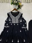 MOST PICKED RAYON EMBROIDERY THREAD WORK KURTI WITH PALAZZO SET PARTY WEAR WHOLESALE PRICE ETHNIC GARMENT (3)