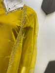 MOST PICKED ROMAN SILK SEQUENCE EMBROIDERY AND MIRROR LACE WORK TOP BOTTOM WITH DUPATTA PARTY WEAR WHOLESALE PRICE ETHNIC GARMENT (4)