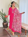 MOST PICKED VISCOSE RAYON SEQUENCE EMBROIDERY WORK TOP BOTTOM WITH DUPATTA PARTY WEAR WHOLESALE PRICE ETHNIC GARMENT (3)