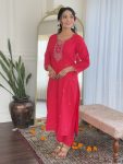 MOST PICKED VISCOSE RAYON SEQUENCE EMBROIDERY WORK TOP BOTTOM WITH DUPATTA PARTY WEAR WHOLESALE PRICE ETHNIC GARMENT (3)