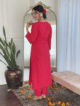 MOST PICKED VISCOSE RAYON SEQUENCE EMBROIDERY WORK TOP BOTTOM WITH DUPATTA PARTY WEAR WHOLESALE PRICE ETHNIC GARMENT (3)