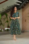 NEEW ARRIVAL GEORGETTE PRINTED ONEPIECE CASUAL WEAR WHOLESALE PRICE ETHNIC GARMENT (1)