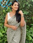 NEW ARRICAL CHIFFON ZARI WOVEN WORK SAREE WITH UNSTITCHED BLOUSE  GREY