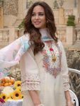 NEW ARRIVAL CHANDERI SILK EMBROIDERY SEQUENCE WORK TOP BOTTOM WITH DUPATTA PARTY WEAR WHOLESALE PRICE ETHNIC GARMENT (5)