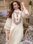 NEW ARRIVAL CHANDERI SILK EMBROIDERY SEQUENCE WORK TOP BOTTOM WITH DUPATTA PARTY WEAR WHOLESALE PRICE ETHNIC GARMENT (5)