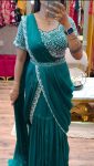 NEW ARRIVAL CHINON EMBROIDERY LEHENGA SAREE ATTACHED DUPATTA BELT WITH STITCHED BLOUSE PARTY WEAR WHOLESALE PRICE ETHNIC GARMENT (8)
