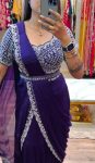 NEW ARRIVAL CHINON EMBROIDERY LEHENGA SAREE ATTACHED DUPATTA BELT WITH STITCHED BLOUSE PARTY WEAR WHOLESALE PRICE ETHNIC GARMENT (5)