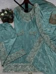 NEW ARRIVAL CHINON EMBROIDERY THREAD SEQUENCE WORK TOP PALAZZO WITH DUPATTA PARTY WEAR WHOLESALE PRICE ETHNIC GARMENT (6)