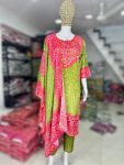 NEW ARRIVAL CHINON SILK DORI AND ORIGINAL KODI MOTI AND DIGITAL PRINTED WORK TOP BOTTOM WITH DUPATTA FESTIVE WEAR WHOLESALE PRICE ETHNIC GARMENT (3)