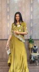 NEW ARRIVAL CHINON SILK EMBROIDERY SEQUENCE WORK TOP WITH PLEATED SKIRT PARTY WEAR WHOLESALE PRICE ETHNIC GARMENT (3)