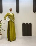NEW ARRIVAL CHINON SILK EMBROIDERY SEQUENCE WORK TOP WITH PLEATED SKIRT PARTY WEAR WHOLESALE PRICE ETHNIC GARMENT (3)