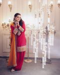 NEW ARRIVAL CHINON SILK THREAD CODING PEARL WORK TOP PATIYALA WITH DUPATTA PARTY WEAR WHOLESALE PRICE ETHNIC GARMENT (5)