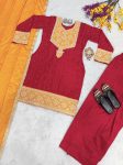 NEW ARRIVAL CHINON SILK THREAD CODING PEARL WORK TOP PATIYALA WITH DUPATTA PARTY WEAR WHOLESALE PRICE ETHNIC GARMENT (5)
