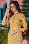 NEW ARRIVAL COTTON BLEND FOIL PRINT AND MIRROR WORK TOP PANT SET CASUAL WEAR WHOLESALE PRICE ETHNIC GARMENT (17)