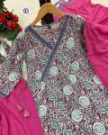 NEW ARRIVAL COTTON EMBROIDERY WORK ANARKALI GOWN BOTTOM WITH DUPATTA FESTIVE WEAR WHOLESALE PRICE ETHNIC GARMENT (3)